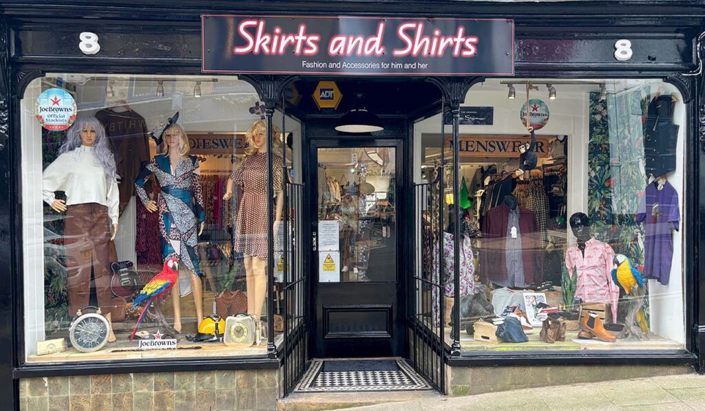 Skirts and Shirts on Flowergate in Whitby