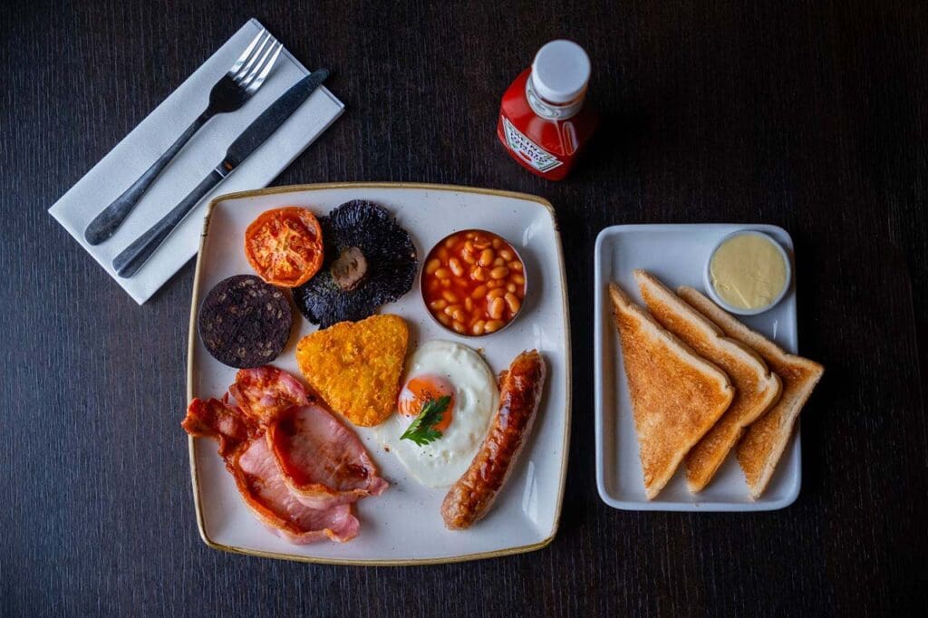 Royal Whitby hotel Full English breakfast