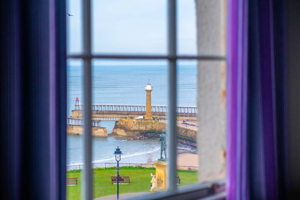 Royal Whitby hotel sea-view room